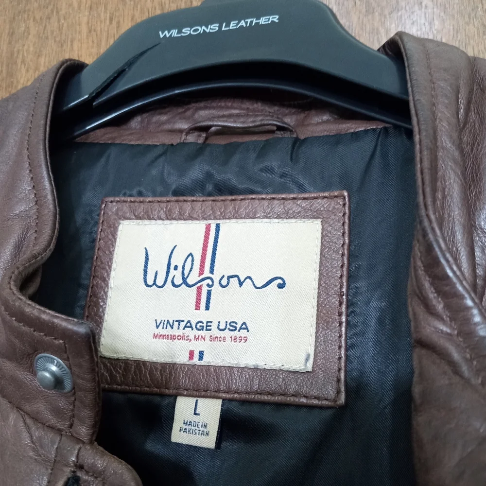 Men's leather jacket size L - Picture 4 of 4